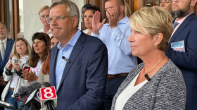 The GOP ticket of Bob Stefanowski and Laura Devlin outlining their "parental bill of rights."