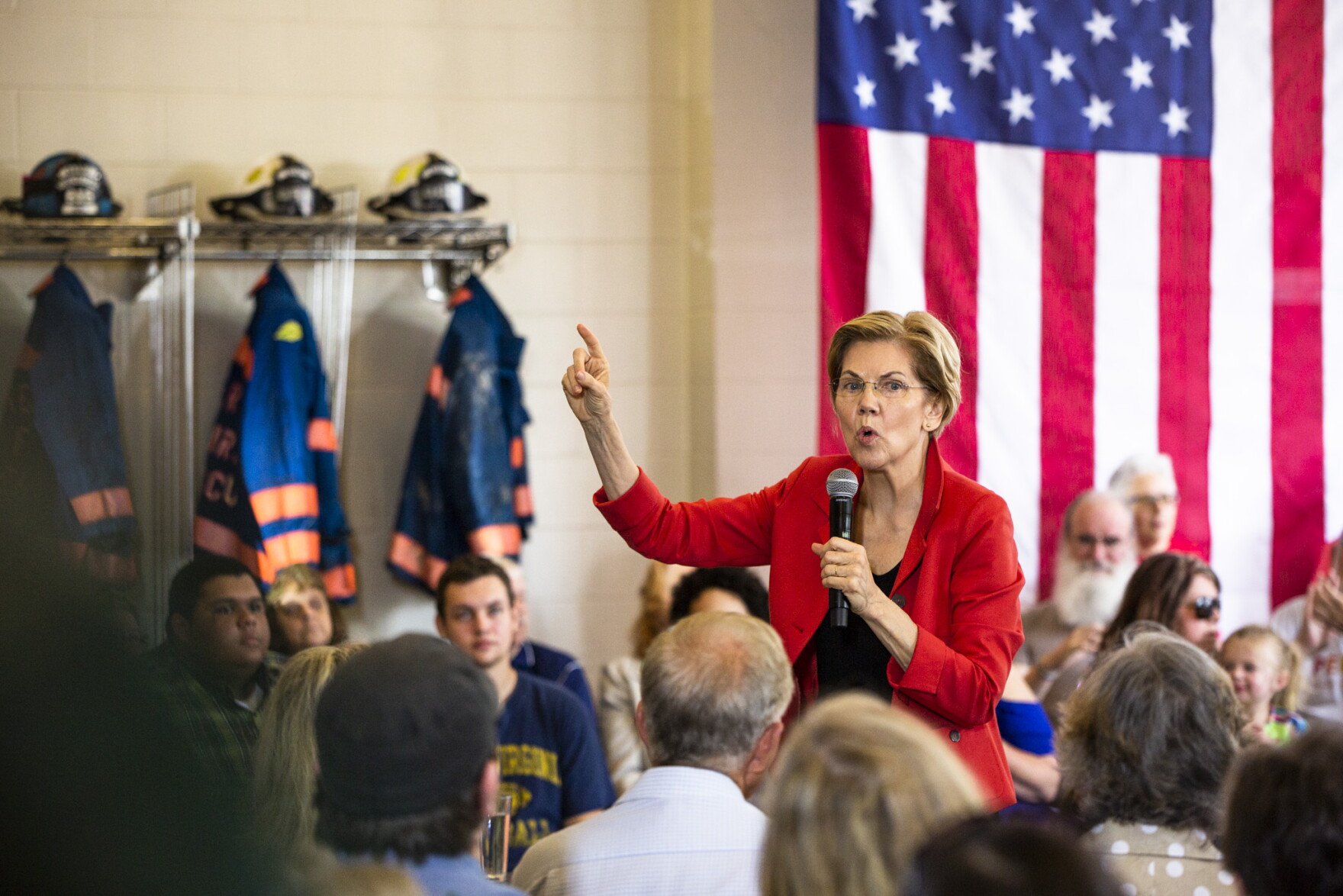 U.S. Senator and Democratic presidential hopeful Elizabeth Warren speaks to a crowd in Kermit, West Virginia on Friday, May 10, 2019.