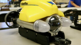 The underwater camera BSAR is using to search the Kuskokwim River for Stacey Hoagland, who has been missing since September 13, 2018.