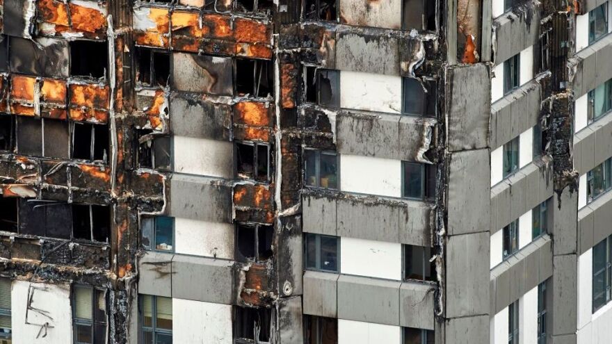 The cladding used in a 2016 refurbishing of Grenfell Tower in London helped last week's fatal fire spread. The combustible material is permitted in some parts of the U.S.