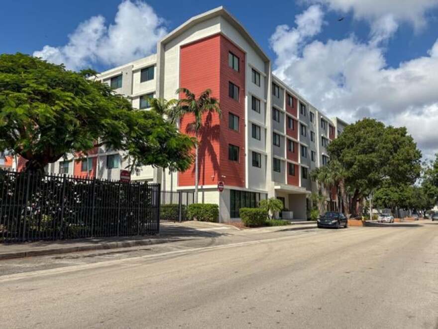 Section 8 senior apartments will be demolished to build a 20-story mixed-income apartment on Douglas Road.