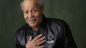 Ed Dwight poses for a portrait in February to promote the National Geographic documentary film The Space Race during the Winter Television Critics Association Press Tour in Pasadena, Calif.