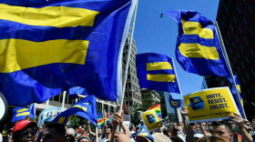 The Human Rights Campaign is the largest LGBTQ+ political lobbying organization in the U.S.