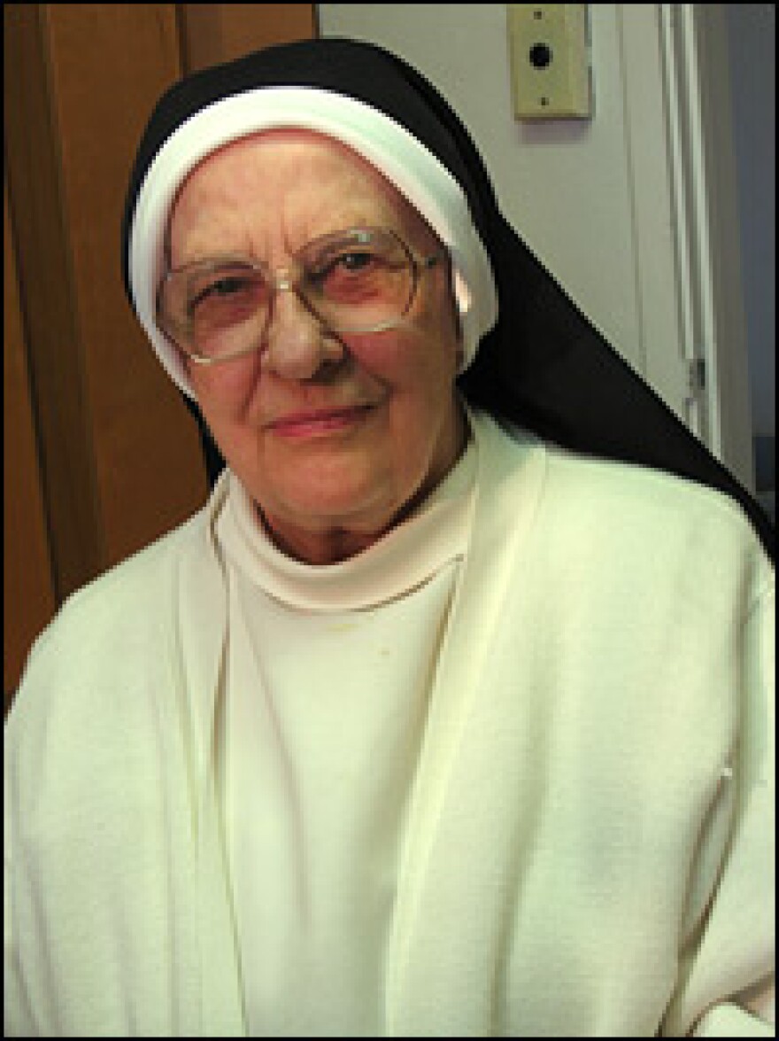 Sister Mary Raymond, mother superior at the Monastery of the Angels in Los Angeles, says medical bills for the elderly nuns drained the monastery's bank account.