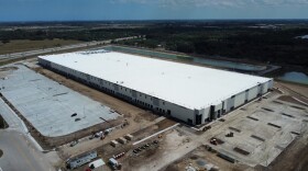 Construction is nearing completion at the Kings Logistics Center in Fort Pierce.