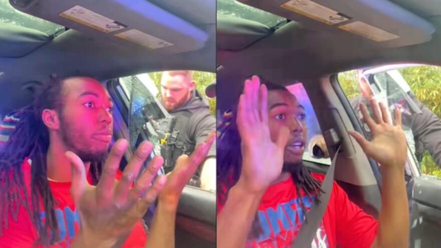 Still images taken from a viral video show 22-year-old William McNeil Jr. after JSO officers break his driver side window and strike him in the head.