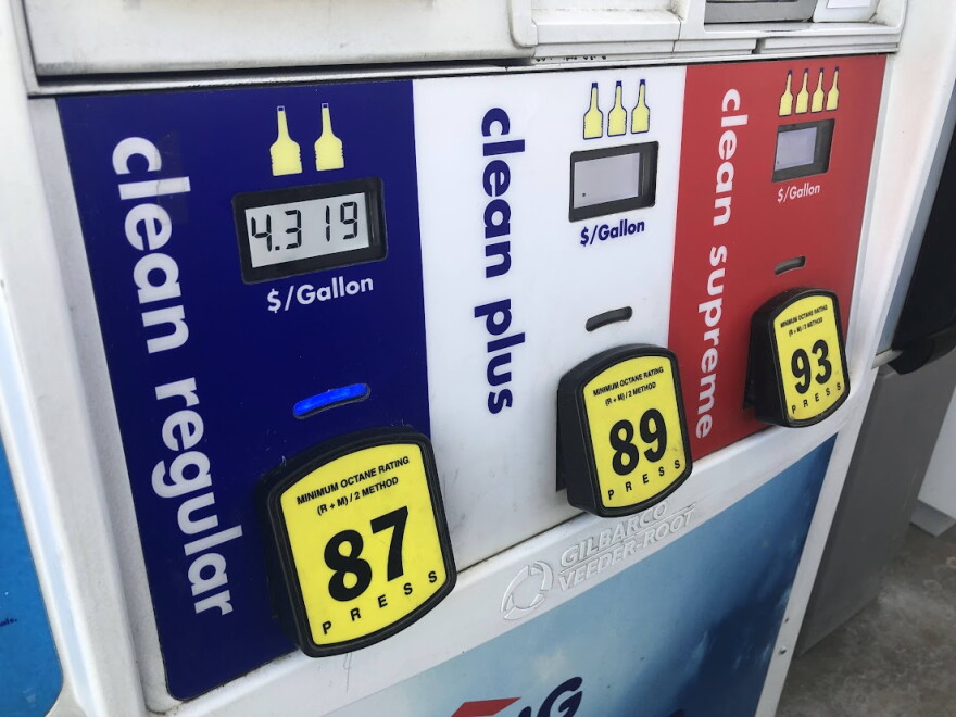 A gas pump in WMass.
