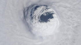The eye of Hurricane Michael on Oct. 10, 2018, the day it struck the Florida Panhandle. 