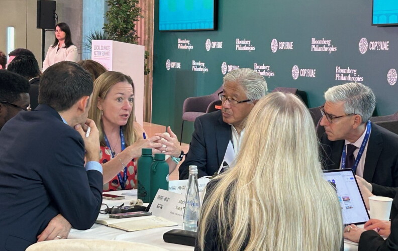 Bloomberg Philanthropies invited, and funded Boise Mayor Lauren McLean's trip to COP28 in Dubai. The trips of a select group of other U.S. mayors were also paid for my Bloomberg.