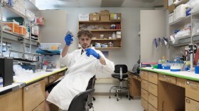 Biomedical engineer and entrepreneur Franco Kraiselburd in his laboratory at Case Western Reserve University on Monday, May 20, 2024.