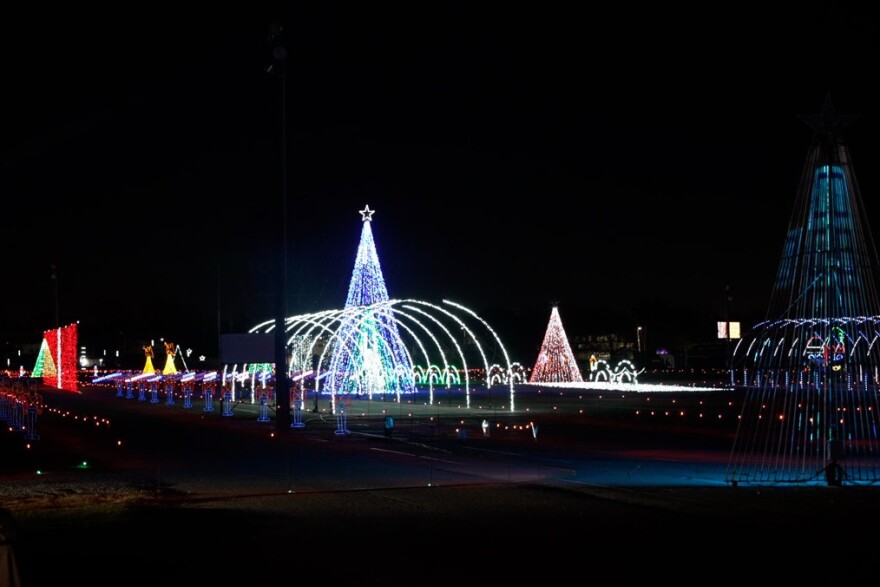 The light show, located at the fairgrounds in Indianapolis, is open until Dec. 31.
