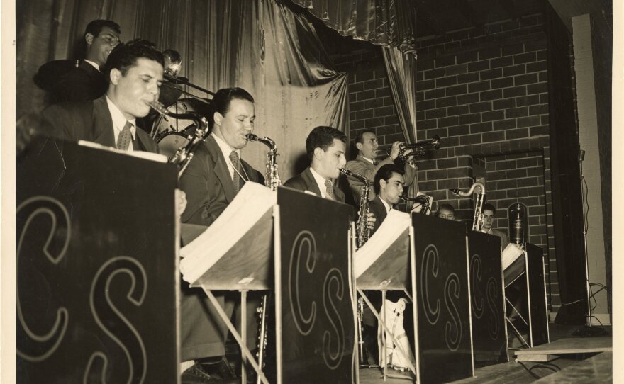 Charlie Spivak and His Orchestra performing at NAS Pensacola, 1949