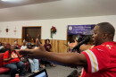 Cameo Profit directs some of the choir members at a recent rehearsal leading up to Friday night’s concert and live recording.