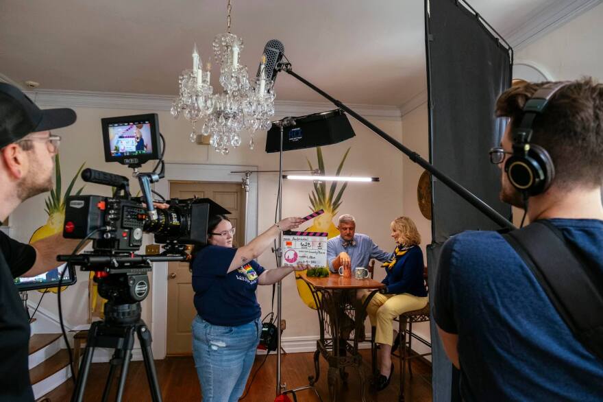 Mountain Craft Productions Filming At the Ambrosia Inn. Photo by Ben Berry.