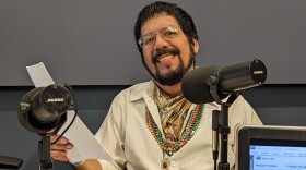 San Antonio Poet Laureate Nephtalí De León at TPR headquarters.