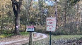 Dirt roads leading to nearby homes and private land surrounding within the Fort Braden Community. Located just miles from the Apalachicola National Forest radiation disposal site.