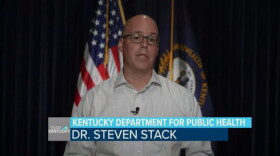 Dr. Steven Stack addressing Kentuckians during the Team KY briefing 09/22/22