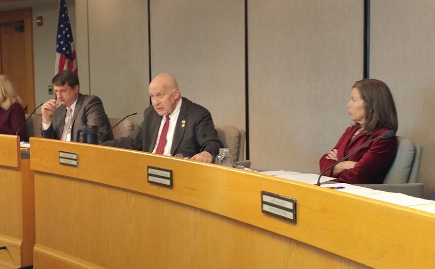 Commissioners approved a budget on a 2-1 vote Wednesday afternoon.