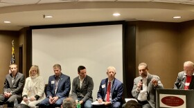 From left to right, Danny Niederberger, Beth Henderson, Chuck Dietzen, Micah Beckwith, Andrew Bales and Kent Abernathy.