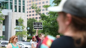 Abortion-rights advocates and anti-abortion protesters faced off in front of the Indiana Statehouse after the 2022 U.S. Supreme Court decision to overturn Roe v. Wade.