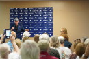 Possible 2028 Democratic presidential candidate Arizona U.S. Sen. Mark Kelly and his wife, Gabby Giffords, spoke with voters in Mauldin, S.C., on Friday, Oct. 2, 2026.