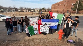 Students at Taft Middle School and other institutions protest the actions of U.S. Immigration and Customs Enforcement on February 13, 2026.
