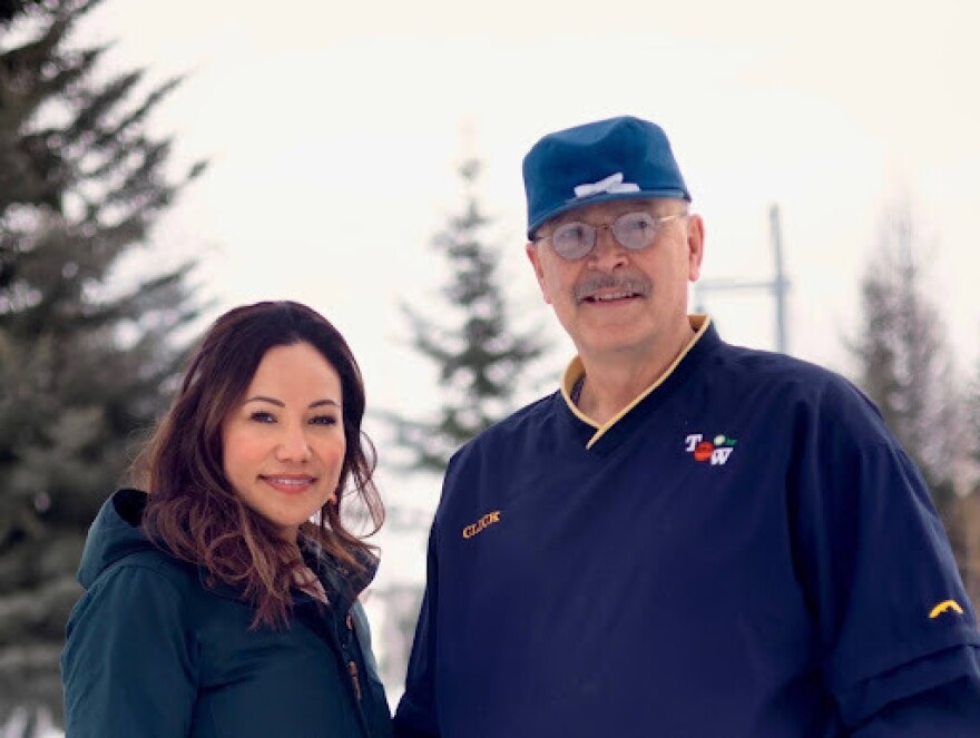 Greta Schuerch (left) and Click Bishop (right).
