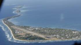 Funafuti, the main island of the nation state of Tuvalu. (Alastair Grant/AP)