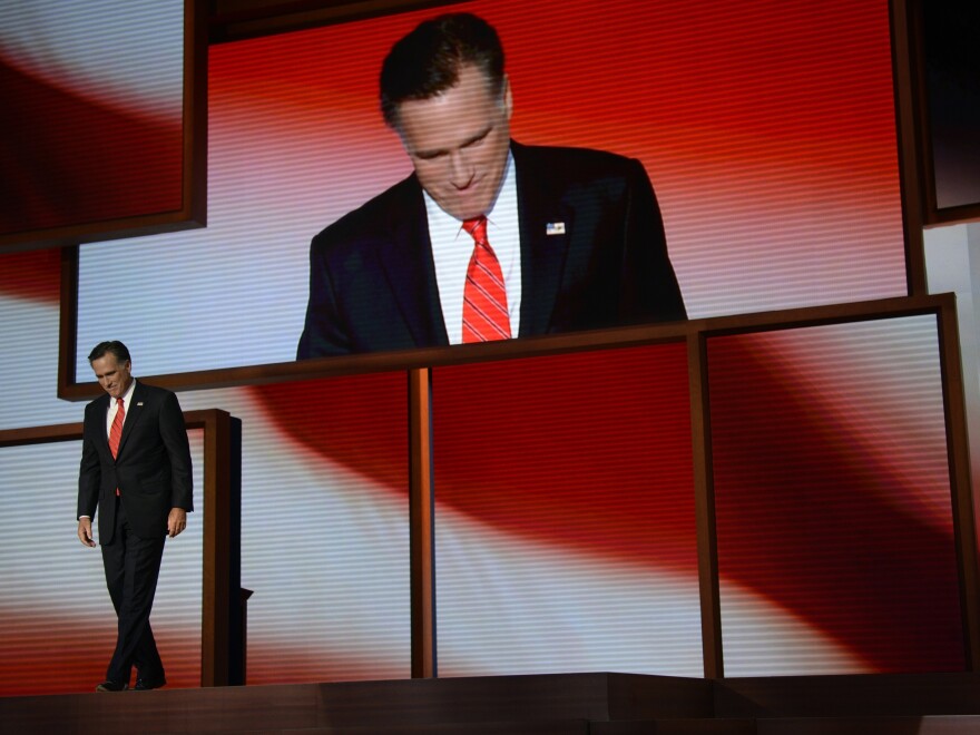 During the morning news meeting Thursday, attendees decided Gov. Mitt Romney's speech at the 2012 Republican National Convention was the top story of the day.
