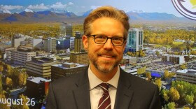 Anchorage Chief Administrative Officer Bill Falsey at City Hall on Aug. 26, 2024. (Wesley Early/Alaska Public Media)