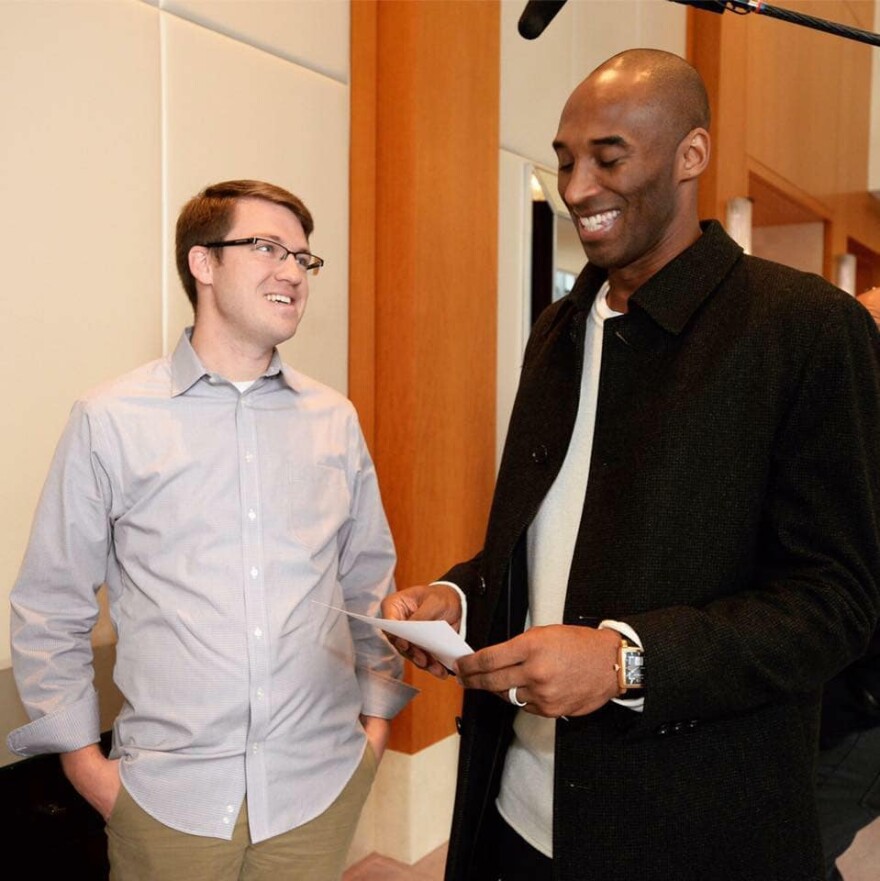 Alex Yudelson with Kobe Bryant in Toronto at the NBA All Star Game in 2015.