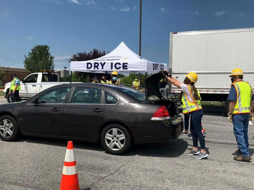 Central Hudson Dry Ice and Water Distribution, August 6, 2020