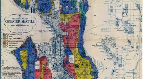 A 1936 map that shows how banks prevented residents in the Central District from accessing loans to buy homes.