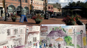 Urban Sketchers are inviting the public to draw with them at New Haven’s historic Pardee-Morris house. Getting together to draw and socialize is a big part of the mission of this worldwide community of artists.