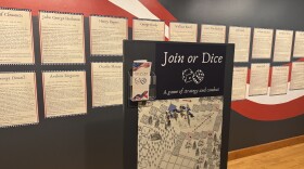 A board game featured as part of the newest Revolutionary War exhibit at the Monroe County History Center