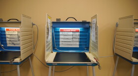 Voting booths inside the Summit County Board of Elections Early Vote Center in Downtown Akron on Wednesday, Nov. 1, 2023.