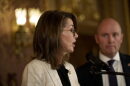 Lt. Gov. Deidre Henderson speaks during a press conference at the Capitol in Salt Lake City on the final night of the legislative session, Friday, March 6, 2026.