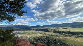 A view of Carbondale from Red Hill on May 2, 2026. In mountain towns across the west, idealized lifestyles and beautiful scenery coexist with some of the highest suicide rates in the U.S., a phenomenon often referred to as the “paradise paradox.”