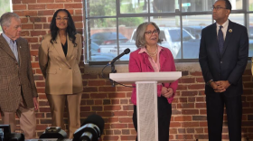 Charlotte Mayor Vi Lyles spoke Monday at the opening of the North Carolina Department of Transportation’s new community engagement center about the Interstate 77 toll lane project.