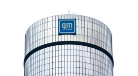 FILE - A General Motors logo is seen on a building, April 24, 2024, in Detroit