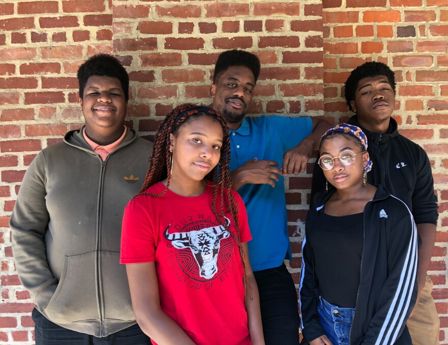 Some of the Blackspace Afronauts. From left to right: JAMM, Naima, J Rowdy, Lil Monsta, and Zone.