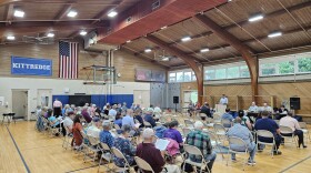 The Hinsdale, Massachusetts, town meeting at Kittredge Elementary School on May 20, 2026.