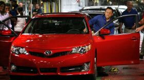 Akio Toyoda, president and chief executive of Toyota Motor Corp., unveiled the 2012 Camry during a webcast Aug. 23 at the Toyota plant in Georgetown. All Camrys sold in the United States will be made here, Toyota officials said.
