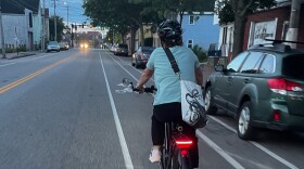 Since buying an e-bike in May, Becki Morin has ridden it nearly every day on her 6-mile commute to Maine Med. She says the commute is often the best part of her day.
