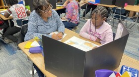 A one-on-one reading tutor works with a student at 95th Street School in Milwaukee. A renewed focus on literacy across the public school district and the city is backed by tutoring groups, the new superintendent and private groups funding new efforts.