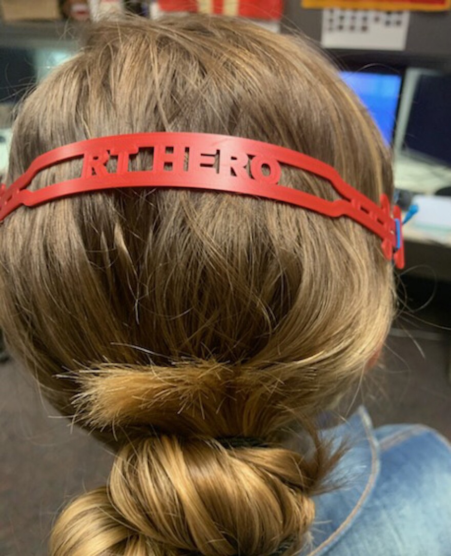 The ear savers attach on to the loops of masks, relieving pressure from critical workers' ears.