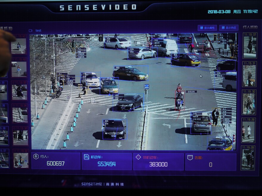 SenseTime's technology is able to identify specific attributes of vehicles and people.