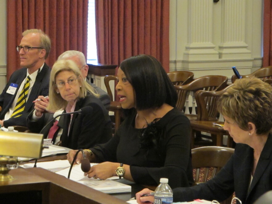 Sheila Oliver testifies as Assembly Budget Committee hearing