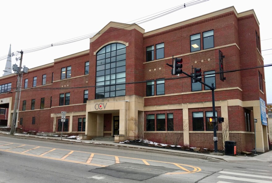 Community College of Vermont's Rutland campus, view from across the street.