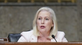 Sen. Kirsten Gillibrand, D-N.Y., speaks during a Senate Armed Services Committee hearing on Capitol Hill in Washington, Sept. 28, 2021.